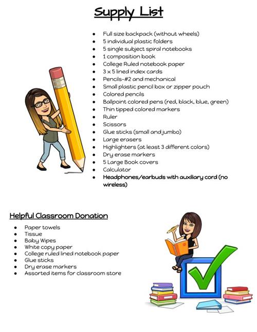 Supply List